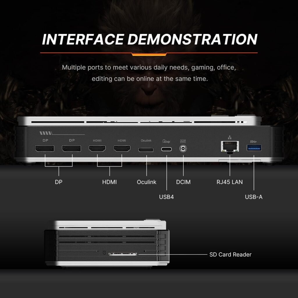 BOSGAME eGPU Dock with AMD Radeon RX 7600M XT – Best External graphics cards for laptops in 2026