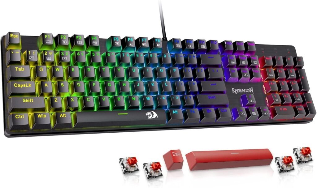3 Redragon Mechanical Gaming Keyboard: Best Gaming Keyboard for gaming budget