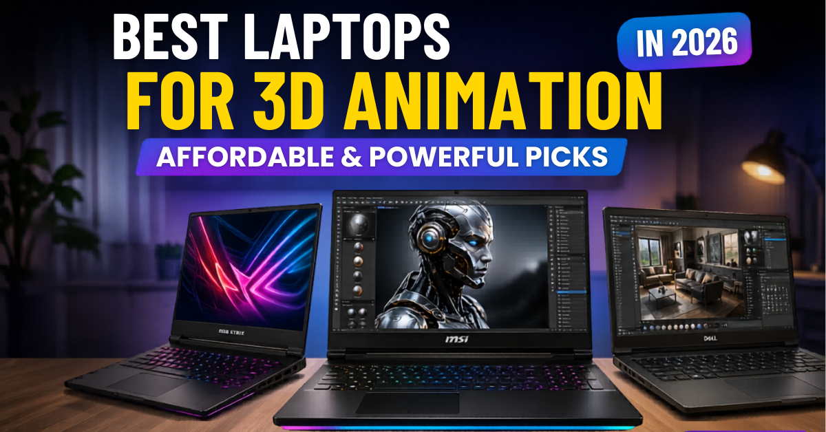 Best Laptops for 3D Animation in 2026: Affordable & Powerful Picks