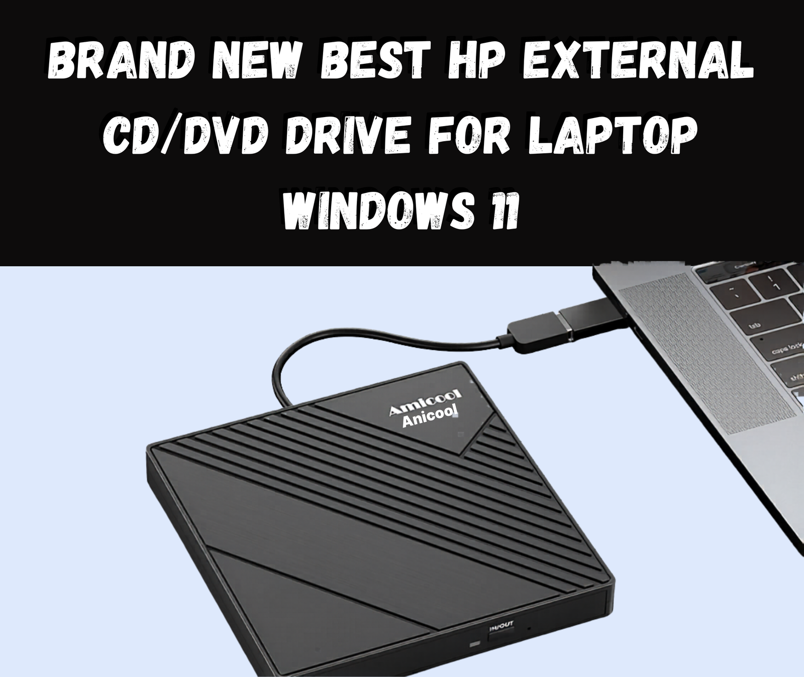 Brand New Best HP External CD/DVD Drive for Laptop Windows 11​