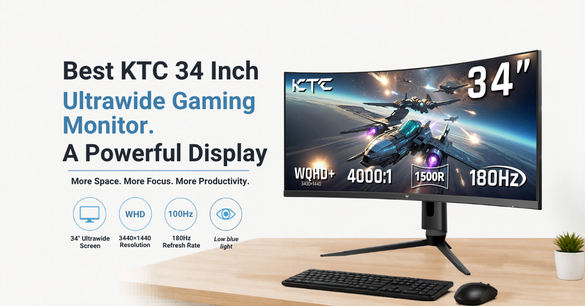 Best KTC 34 Inch Ultrawide Gaming Monitor. A Powerful Display
