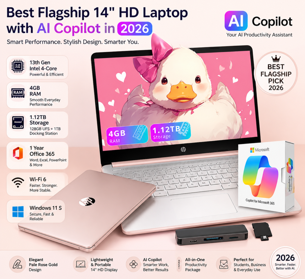 Best Flagship 14" HD  Laptop with AI Copilot in (2026)