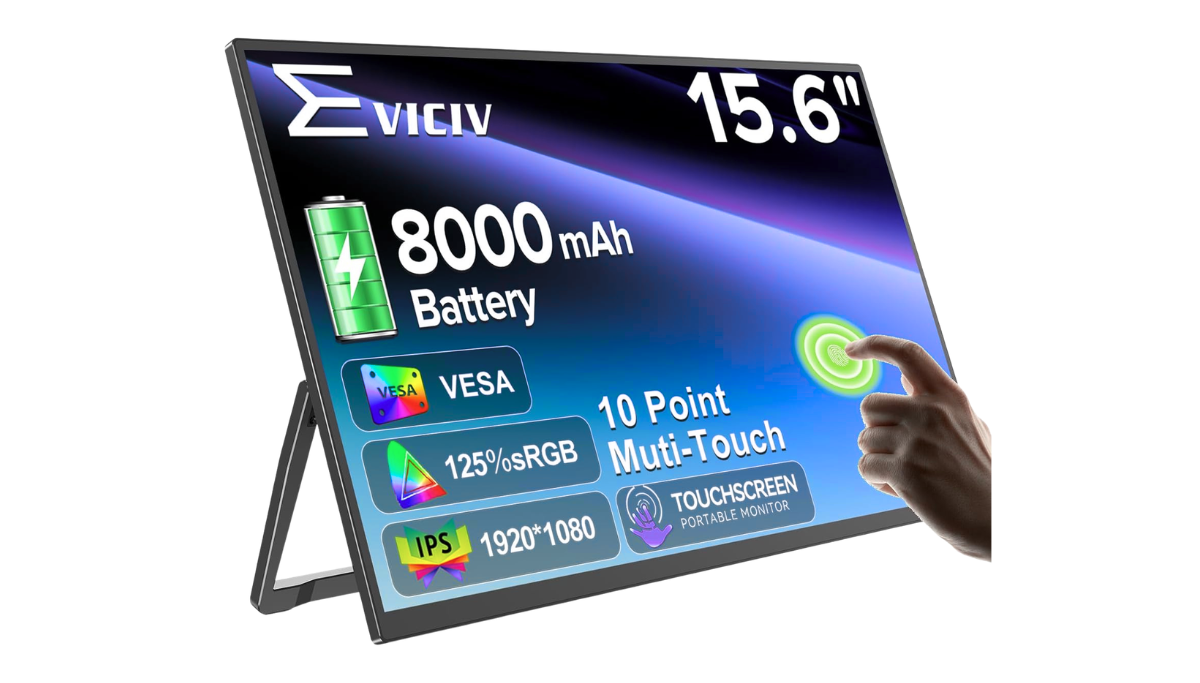 Best EVICIV Portable Touchscreen Monitor with a powerful Battery 2026