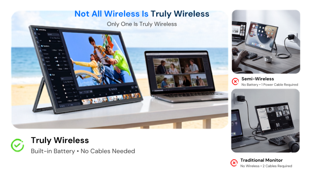 Not All Wireless Is Truly Wireless Only One Is Truly Wireless